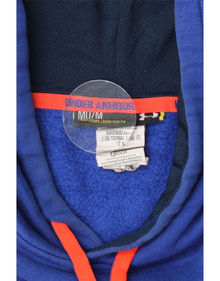 UNDER ARMOUR Pull à capuche pour homme en coton bleu moyen