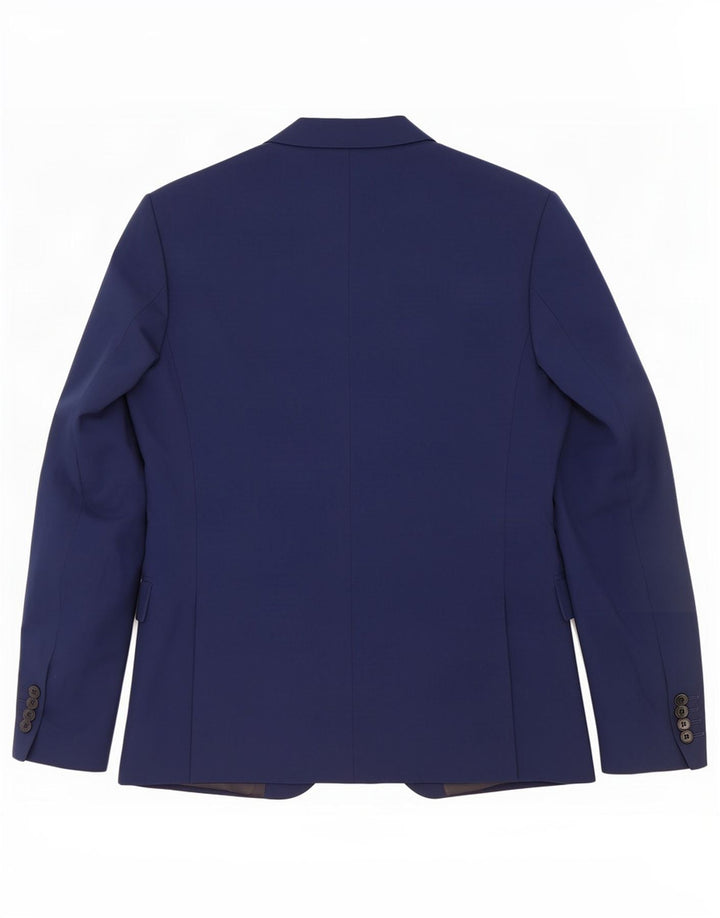 Zara Veste Blazer 2 Boutons Homme EU 48 Bleu Marine Moyen