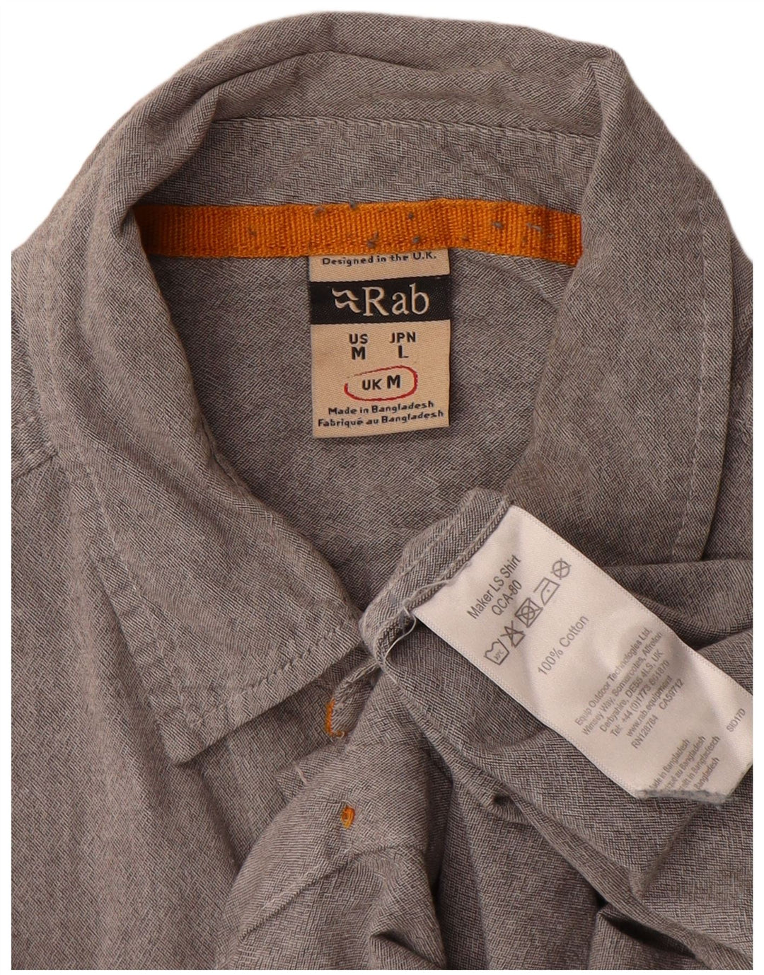 RAB Chemise Homme Gris Moyen Coton