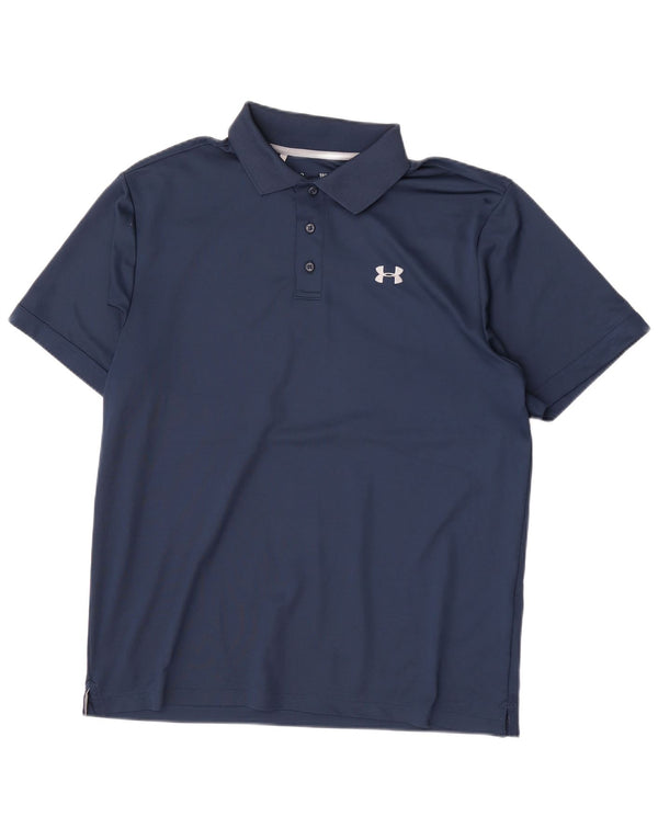 Under Armour Polo Heat Gear Homme Bleu Marine Large