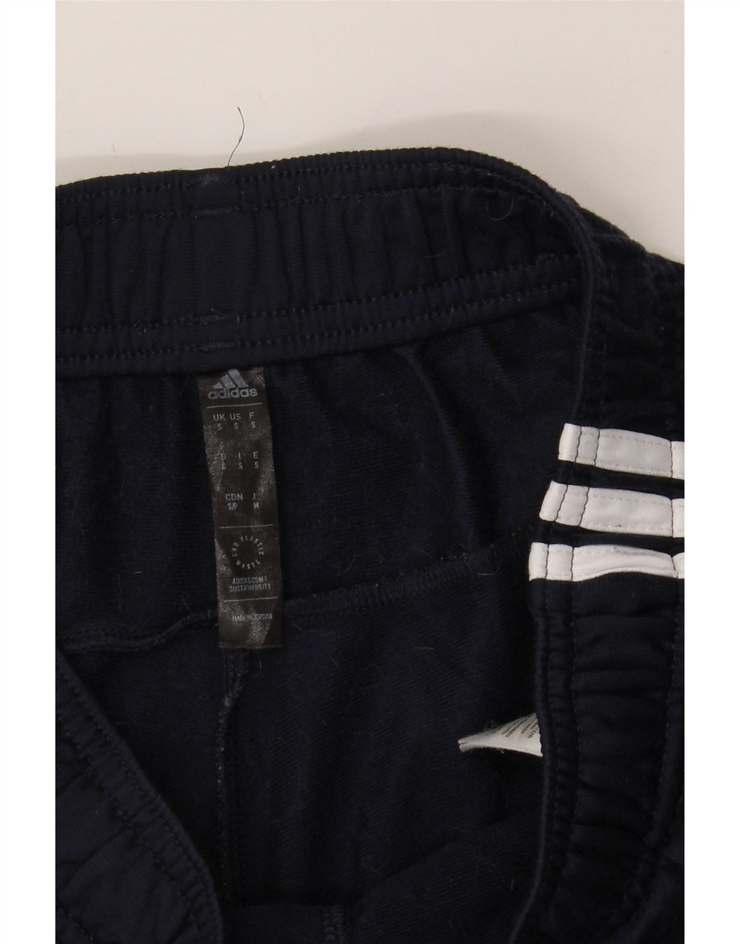 ADIDAS Mens Tracksuit Trousers Small Navy Blue Polyester Vintage Adidas and Second-Hand Adidas from Messina Hembry 