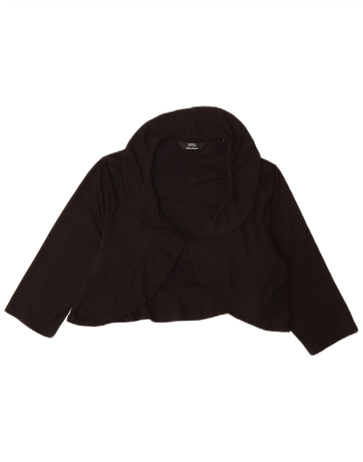 Marks & Spencer Haut boléro court pour femme UK 14 Viscose noir moyen