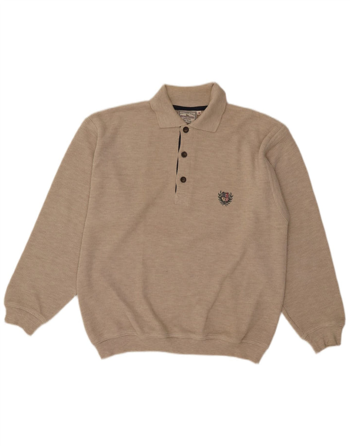 Bounded Waters Pull Col Polo Homme Beige Moyen