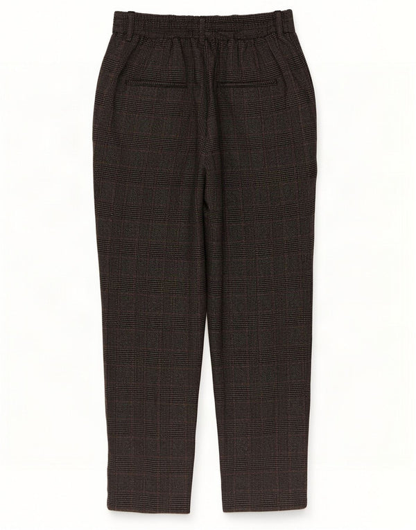 Pantalon Chino Slim Femme Zara Small W28 L24 Gris Pied De Poule