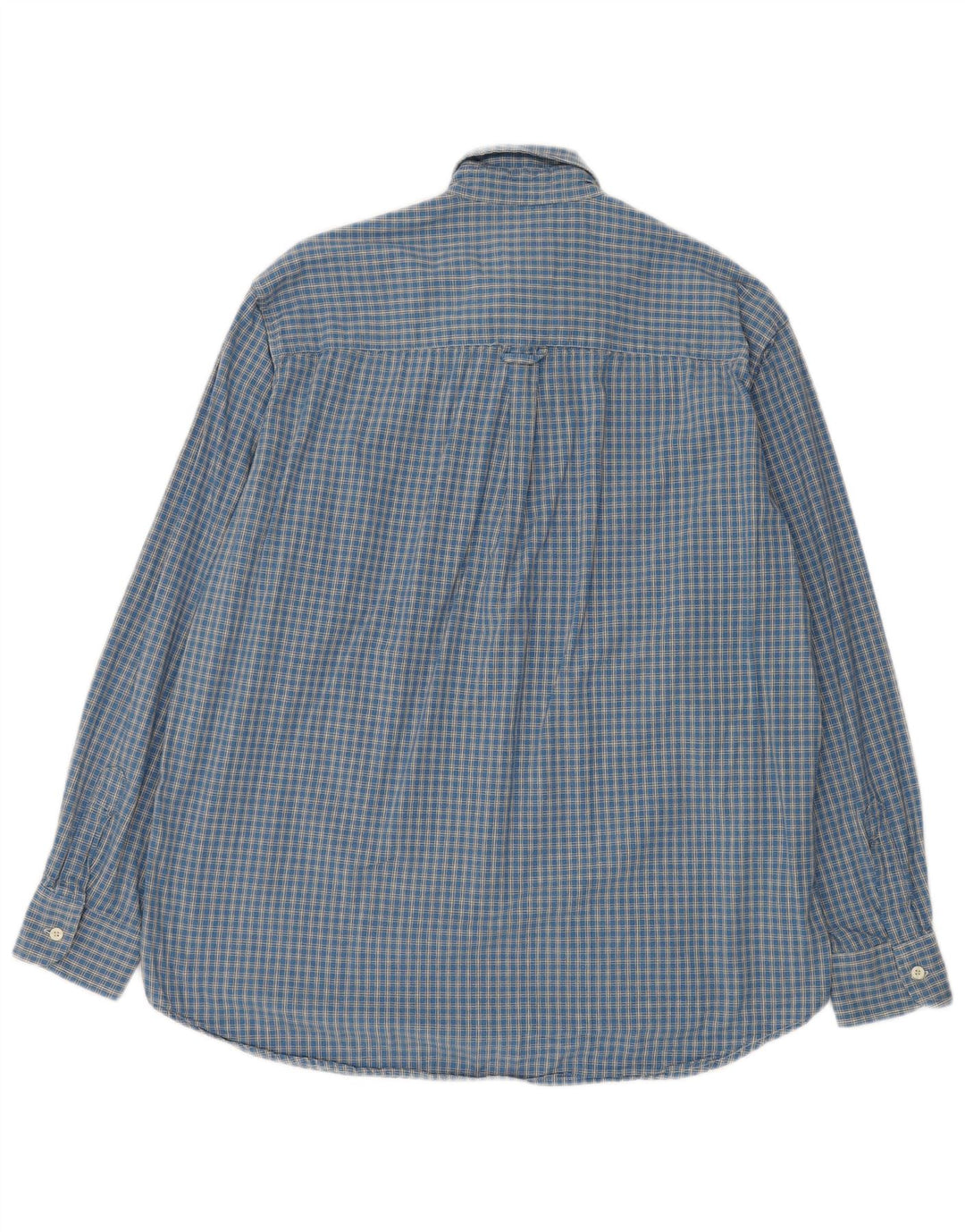 Carrera Chemise en flanelle pour homme Taille 41/42 Grand coton à carreaux bleus