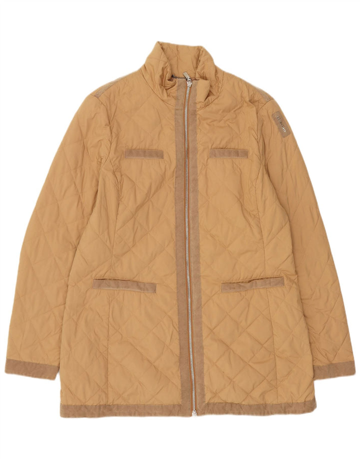 Geox Veste matelassée surdimensionnée pour femme UK 10 Small Beige Polyester