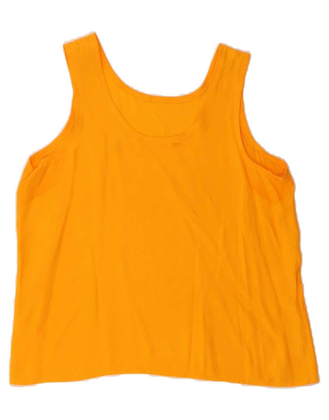 VINTAGE Womens Vest Top UK 16 Large Orange Vintage Vintage and Second-Hand Vintage from Messina Hembry 