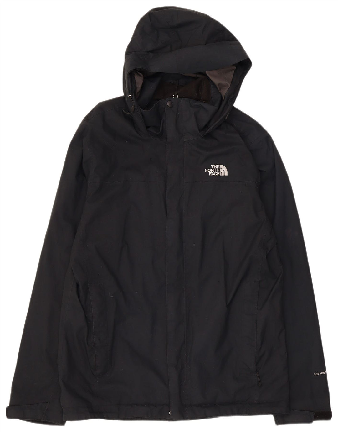 THE NORTH FACE Veste de pluie à capuche pour homme UK 38 Bleu marine moyen Polyester