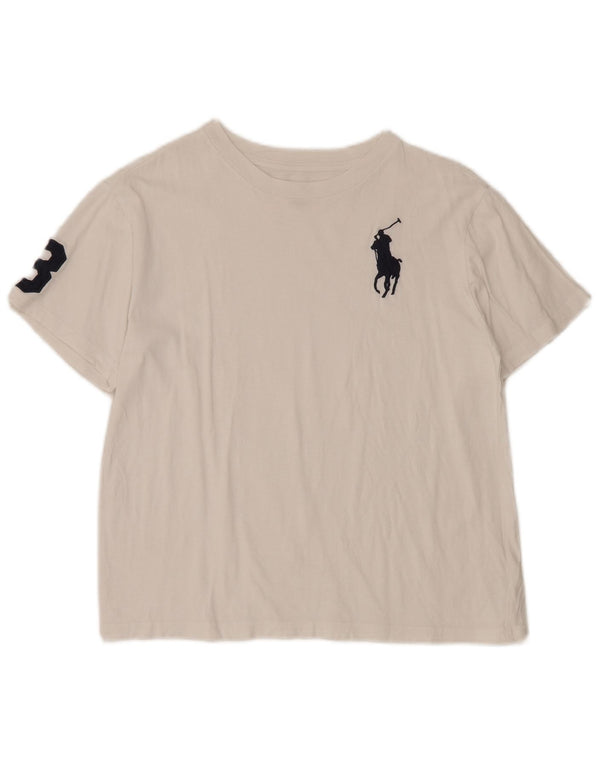 Polo Ralph Lauren T-shirt graphique pour garçon 14-15 ans Grand coton blanc