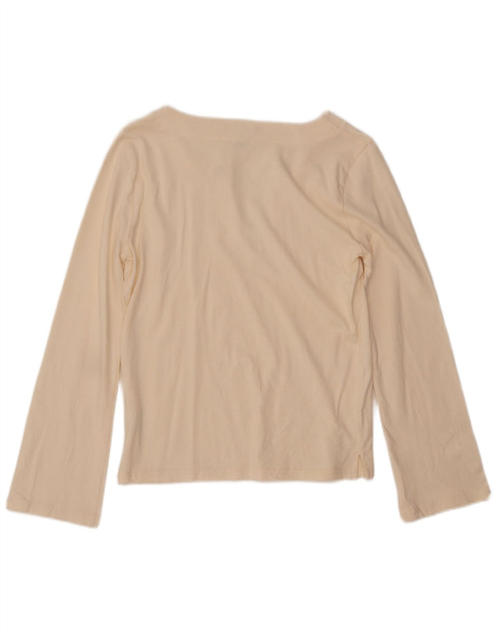 J. Crew Chemisier à manches longues pour femme UK 10 Petit coton beige