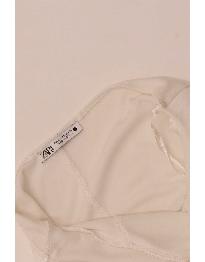 Zara Body sans manches pour femme UK 8 Small Blanc