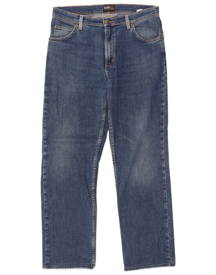 Lee Jean Droit Brooklyn Homme W34 L28 Bleu Coton