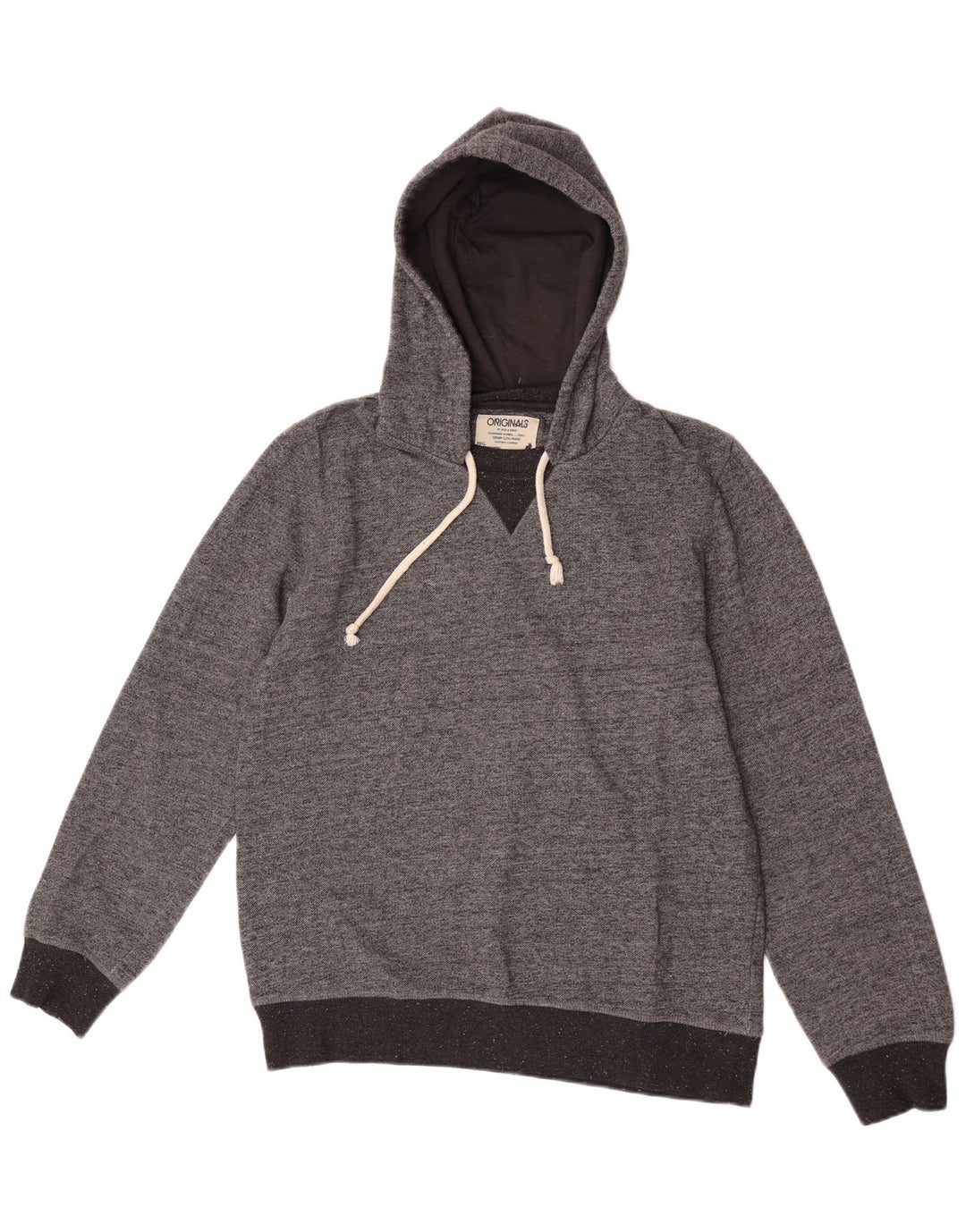 Jack & Jones Pull à capuche pour homme Large Gris Moucheté