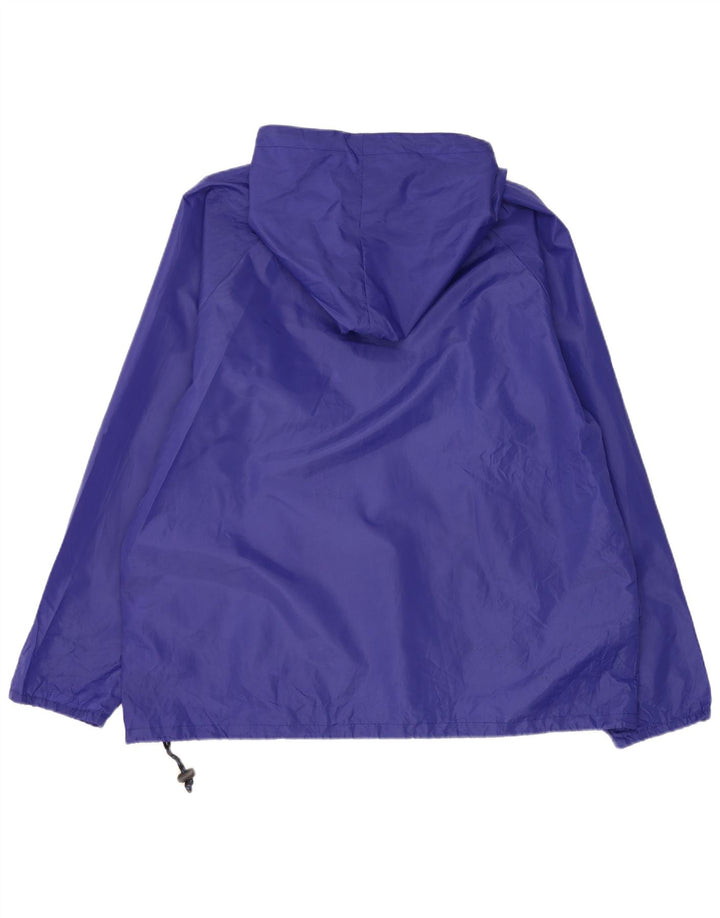 vintage Homme Pull à capuche Veste de pluie UK 40 Grand Polyester Violet