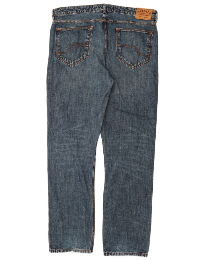 Fat Face Jean droit homme W34 L33 bleu