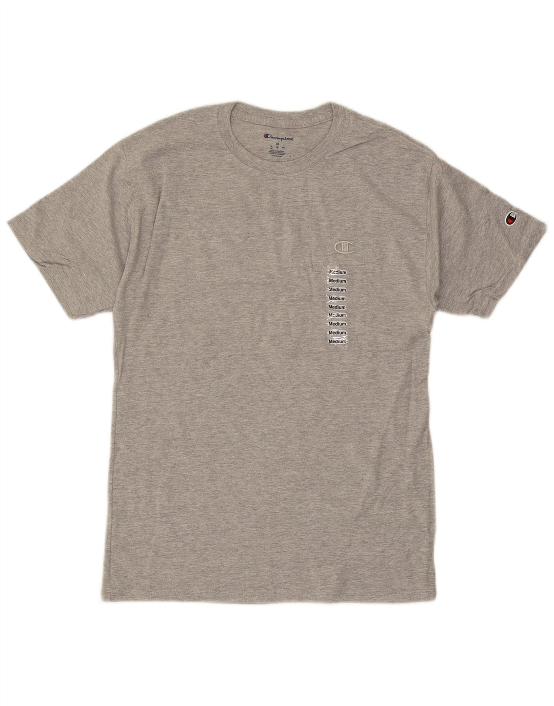 Champion T-Shirt Homme Gris Moyen Moucheté Coton