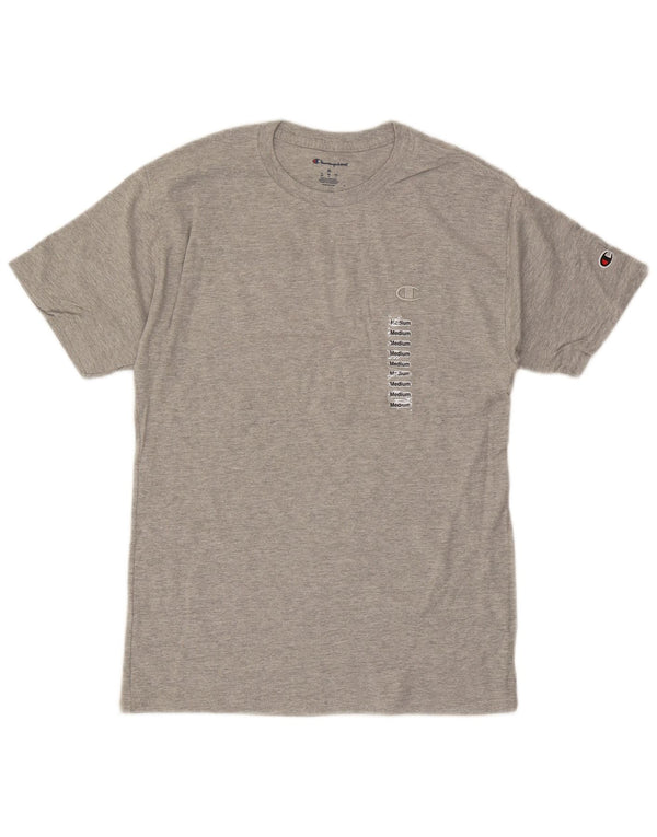 Champion T-Shirt Homme Gris Moyen Moucheté Coton