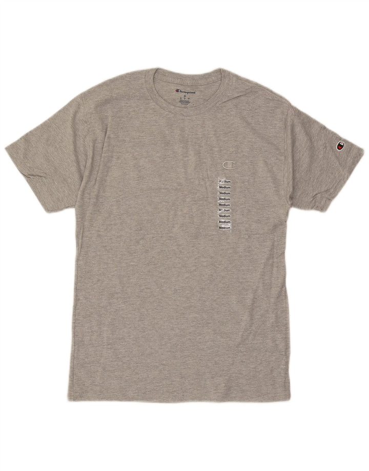 Champion T-Shirt Homme Gris Moyen Moucheté Coton