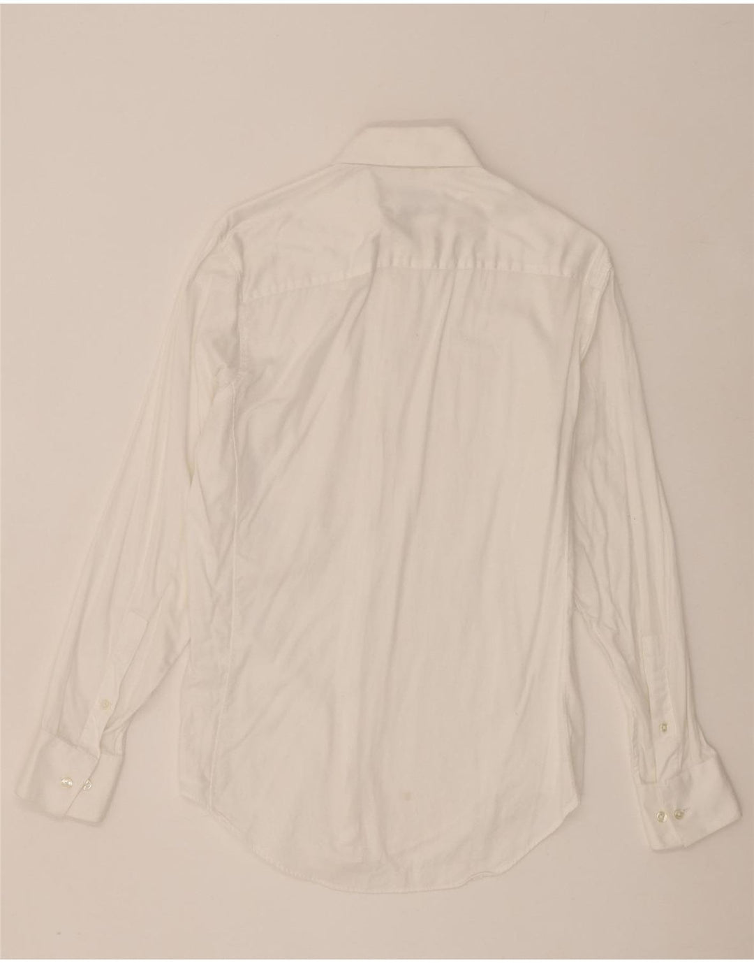 Calvin Klein Chemise slim fit pour homme Taille 15 Coton blanc moyen