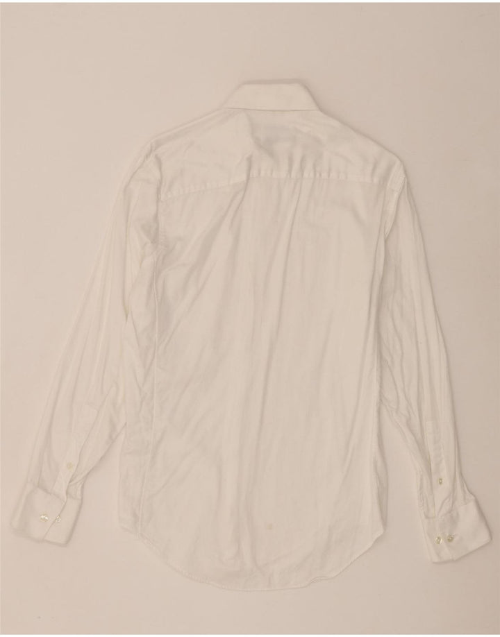 Calvin Klein Chemise slim fit pour homme Taille 15 Coton blanc moyen