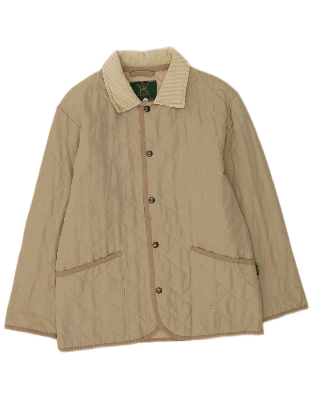 veste matelassée homme vintage UK 36 Petit polyester vert