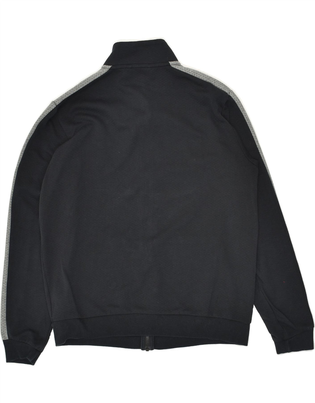 PUMA Veste de survêtement graphique pour hommes, grande taille, en coton color block noir