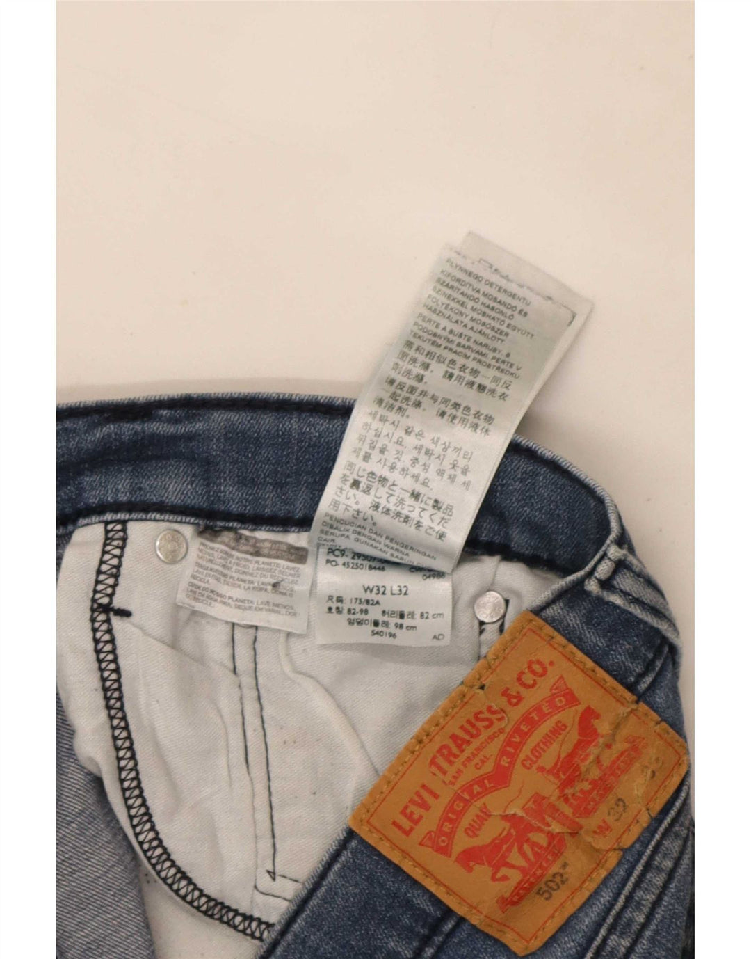 Levi's Jean 502 Tapered Homme Bleu Coton W32 L32