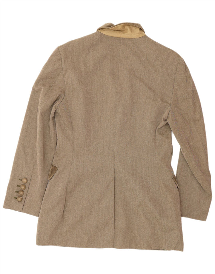 MOSCHINO Ensemble jupe 2 pièces 3 boutons pour femme UK 12 Medium W28 Marron classique