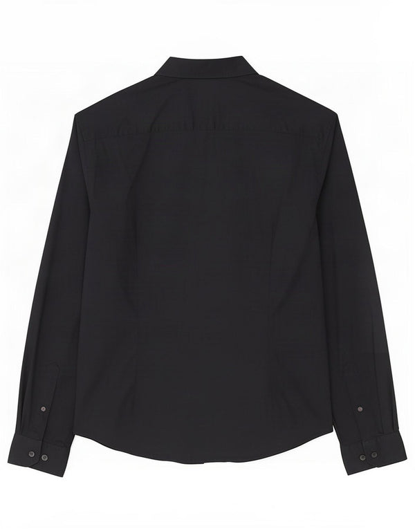 Chemise Homme Esprit Coton Noir Moyen