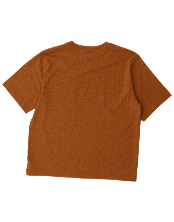 CARHARTT T-shirt coupe décontractée pour homme en coton moucheté marron moyen