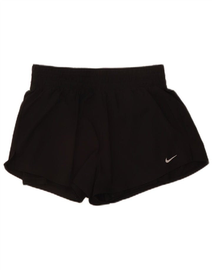 Nike Short de sport Dri Fit pour femme UK 12 Noir moyen Polyester
