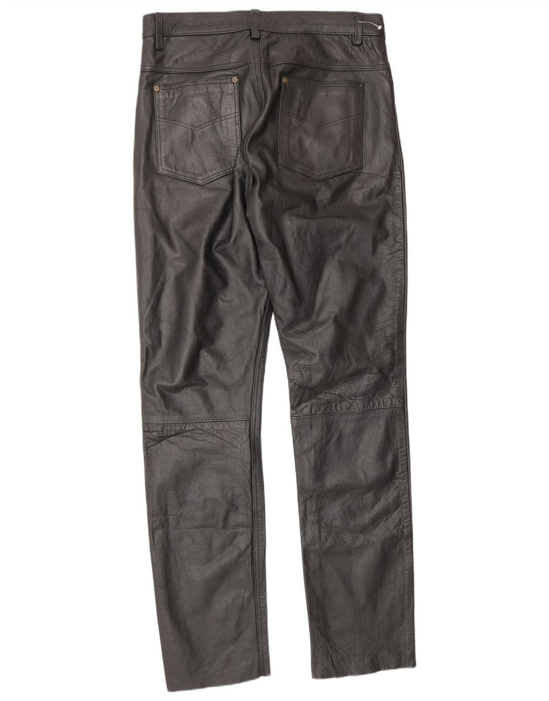 Pantalon en cuir homme vintage W34 L34 Noir