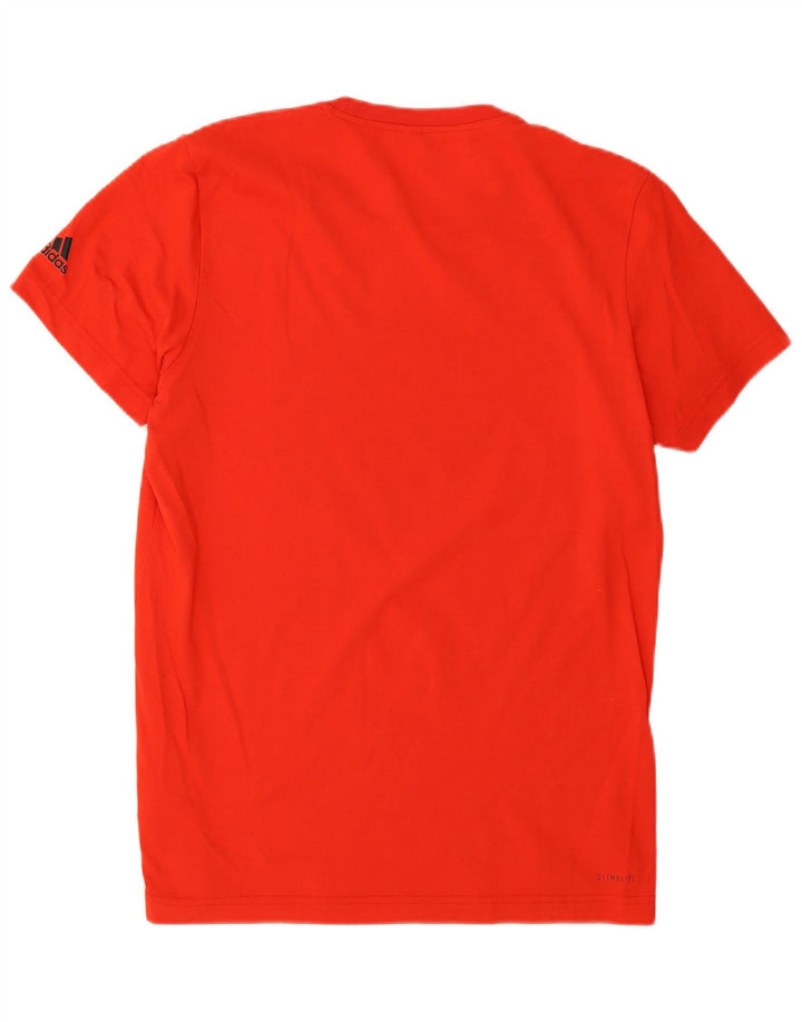 Adidas T-Shirt Graphique Homme Rouge Moyen Coton