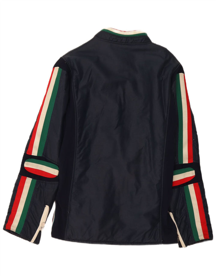 MCROSS Veste Racer Homme UK 38 Bleu Marine Moyen Colorblock