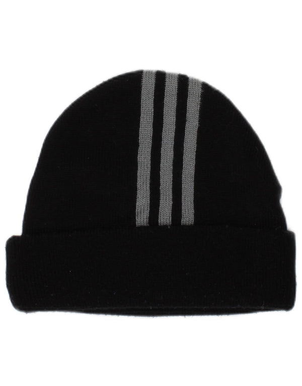 Adidas Bonnet tricoté pour homme Taille unique en polyester rayé noir