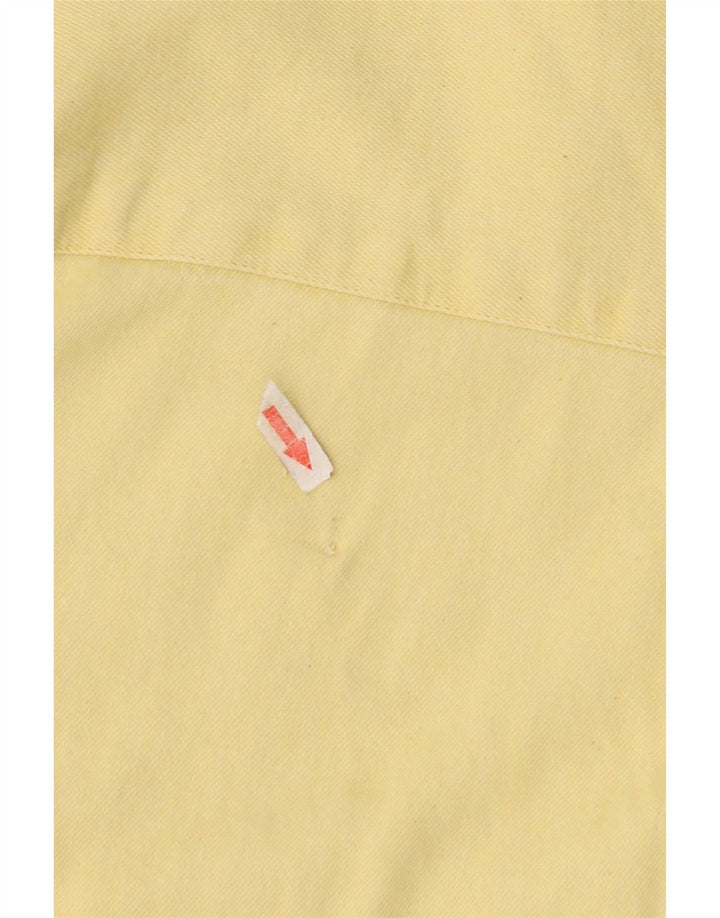 Levi's Chemise en Jean à Manches Courtes Homme Jaune Moyen Coton