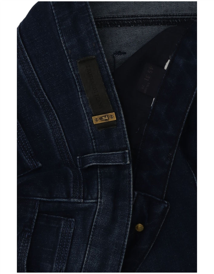 TRUSSARDI Jean Fuselé W29 L28 Bleu Marine Femme