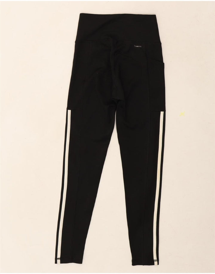ADIDAS Womens Climalite Leggings UK 4/6 XS  Black Polyester Vintage Adidas and Second-Hand Adidas from Messina Hembry 