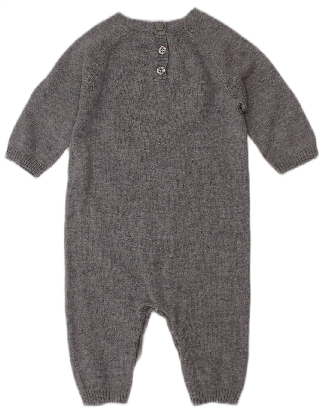 BENETTON Combinaison graphique bébé garçon 3-6 mois gris
