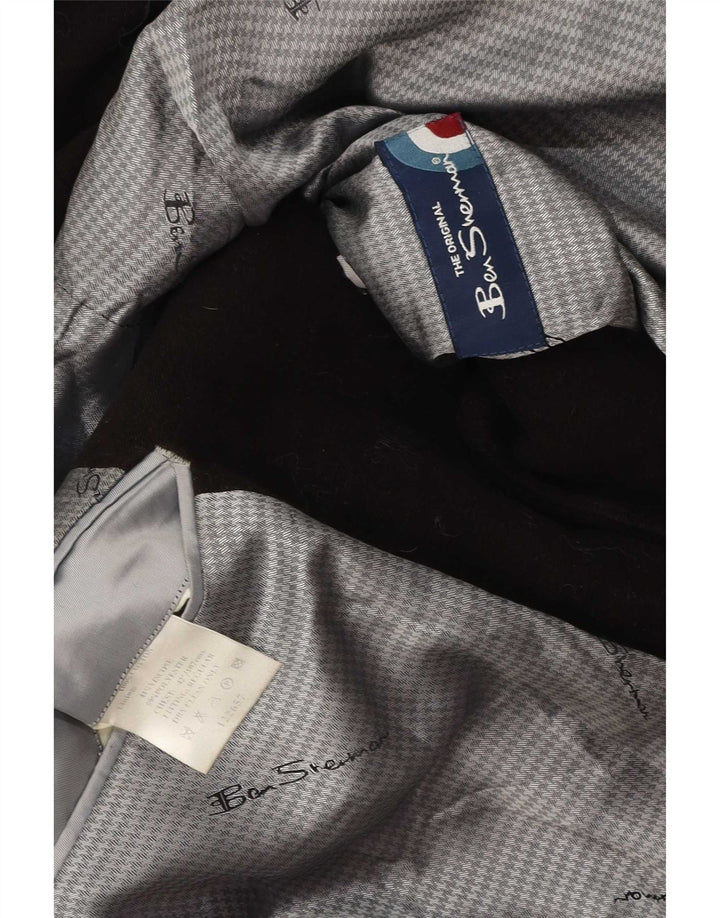 Ben Sherman Veste blazer à 2 boutons pour homme UK 42 XL Marron Coton