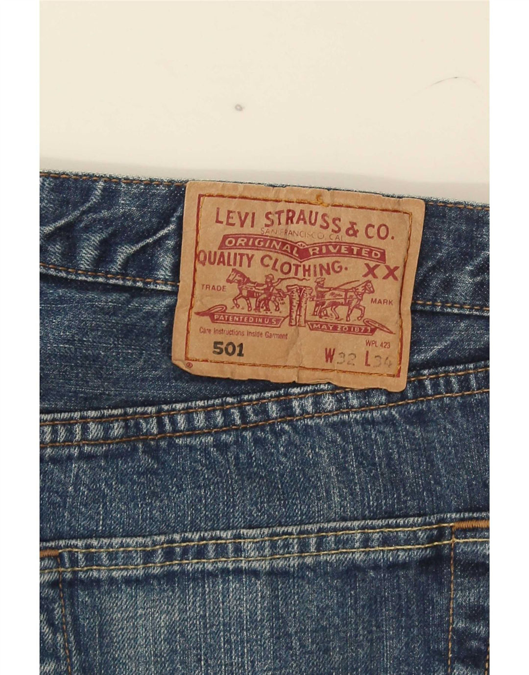 Levi's Jean Droit 501 Homme Bleu W32 L34