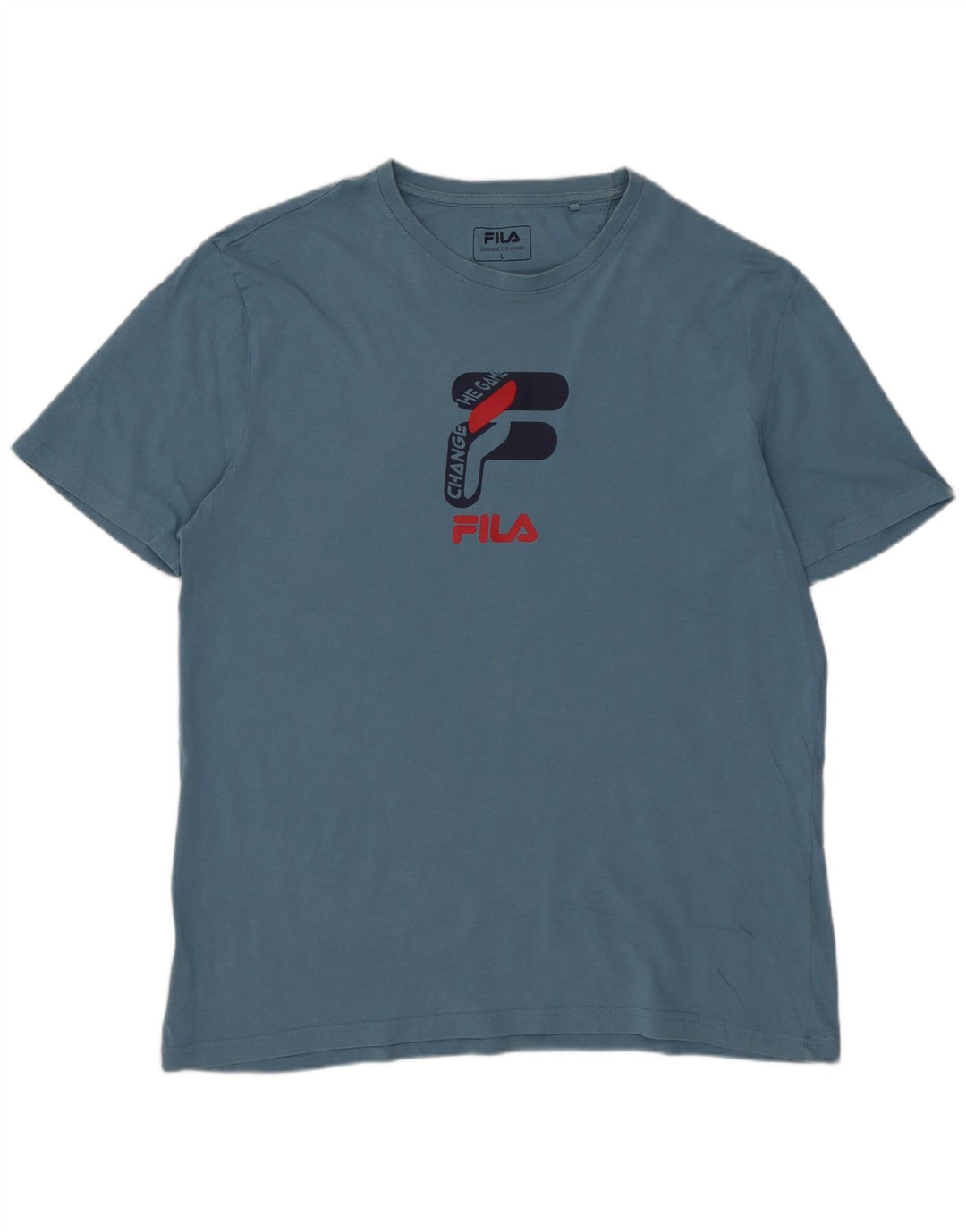 FILA T-Shirt Graphique Homme Grand Bleu Coton