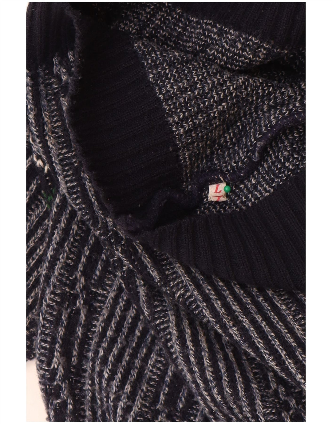 C & A Pull col bateau pour homme en polyacrylique bleu marine Fair Isle