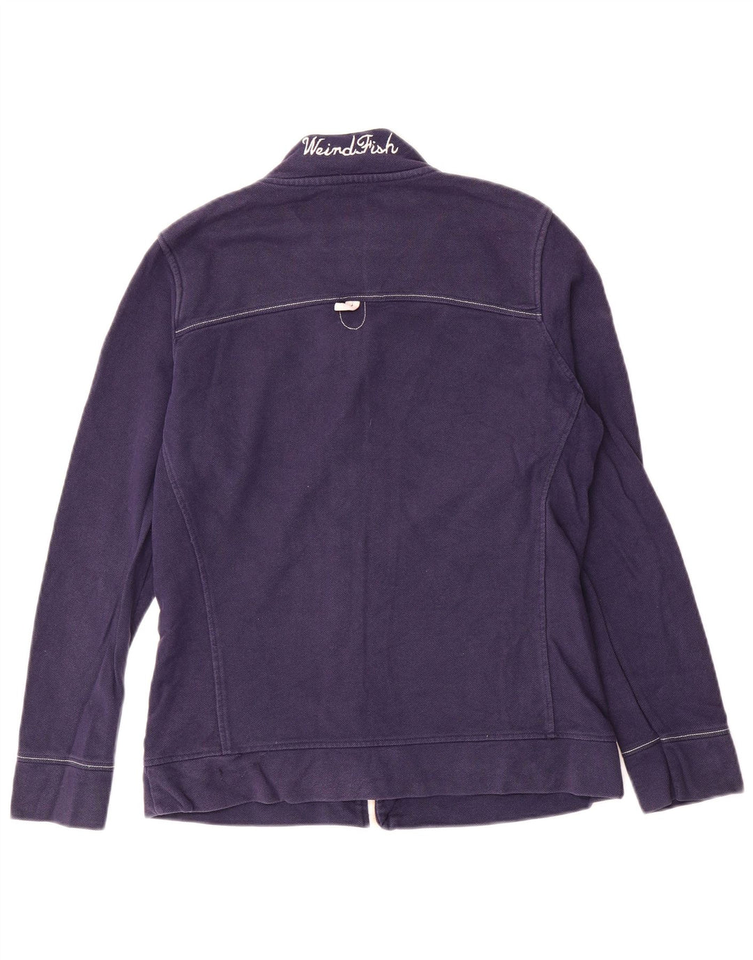 Weird Fish Veste de survêtement pour femme UK 10 Small Bleu marine Colourblock