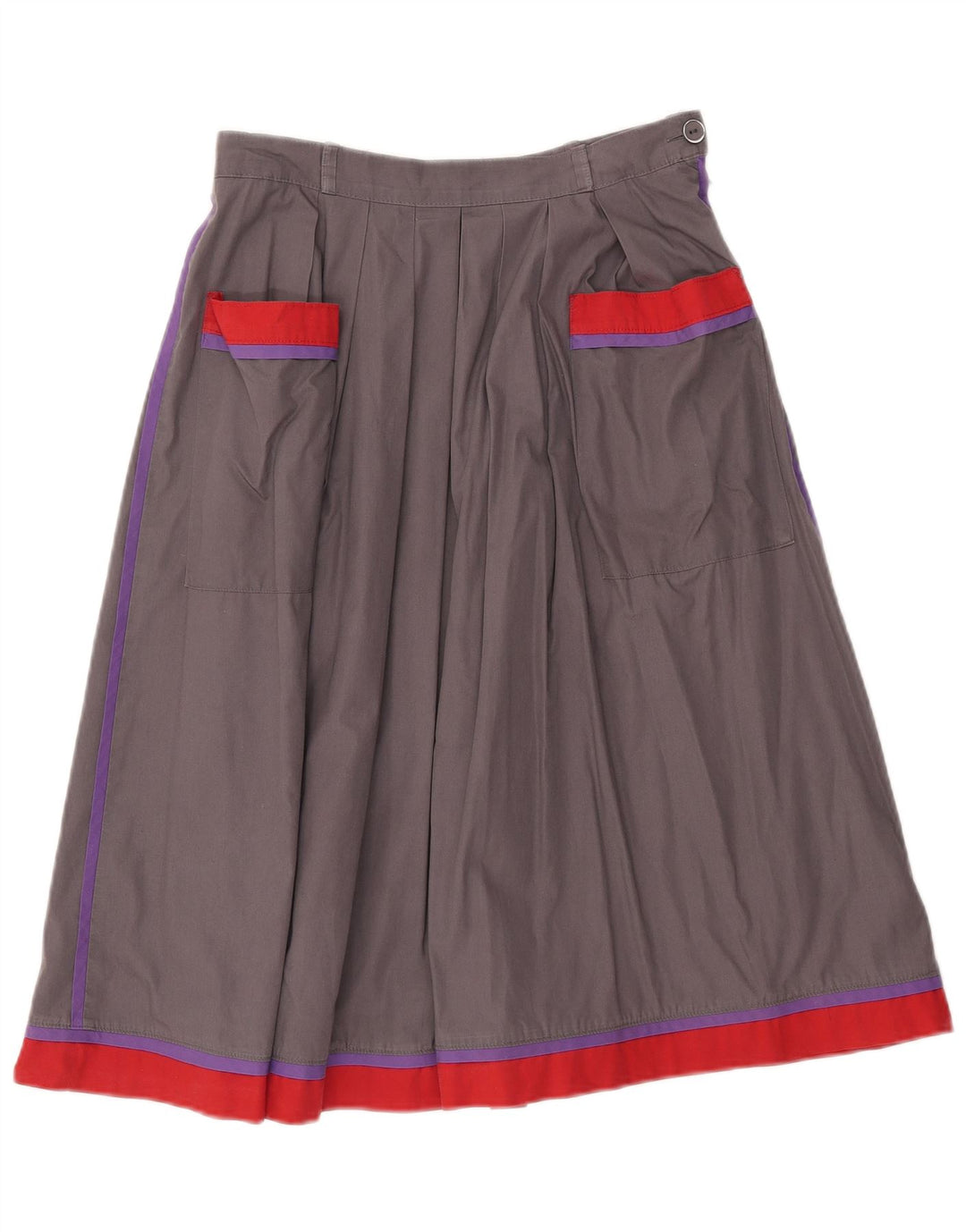jupe évasée femme vintage EU 40 Medium W28 Grey Colourblock
