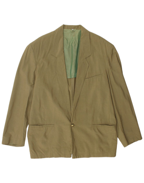 LEGEND Veste Blazer 1 Bouton Homme UK 42 XL Kaki