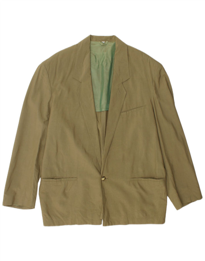 LEGEND Veste Blazer 1 Bouton Homme UK 42 XL Kaki