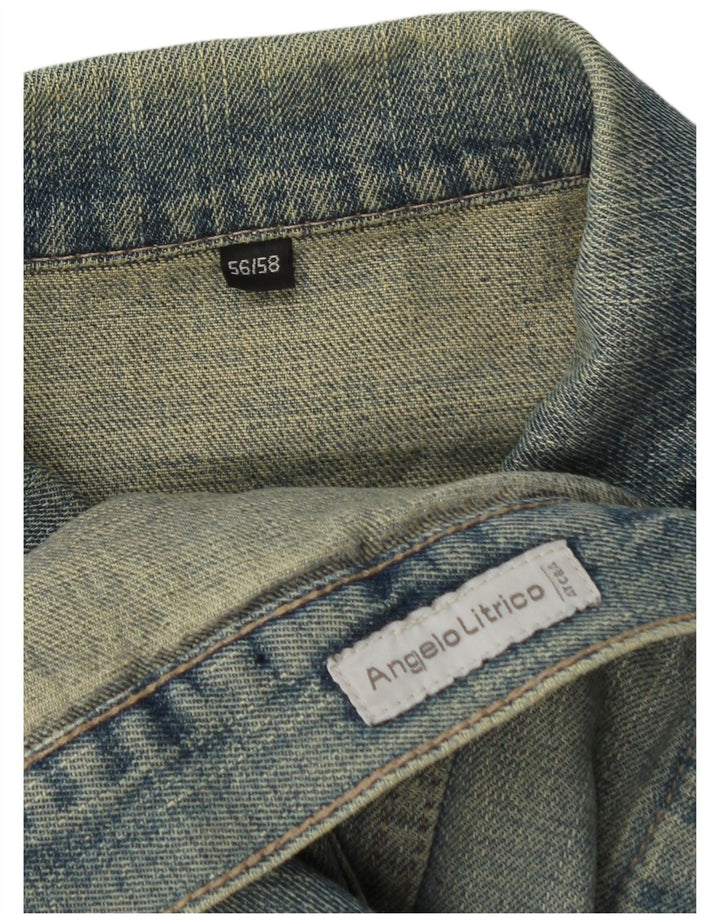 ANGELO LITRICO Veste en Jean Homme IT 56 3XL Bleu Coton