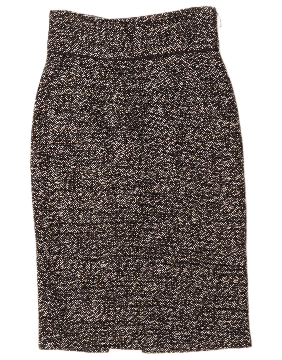 Jupe Crayon Femme Zara Petite W26 Acrylique Moucheté Noir