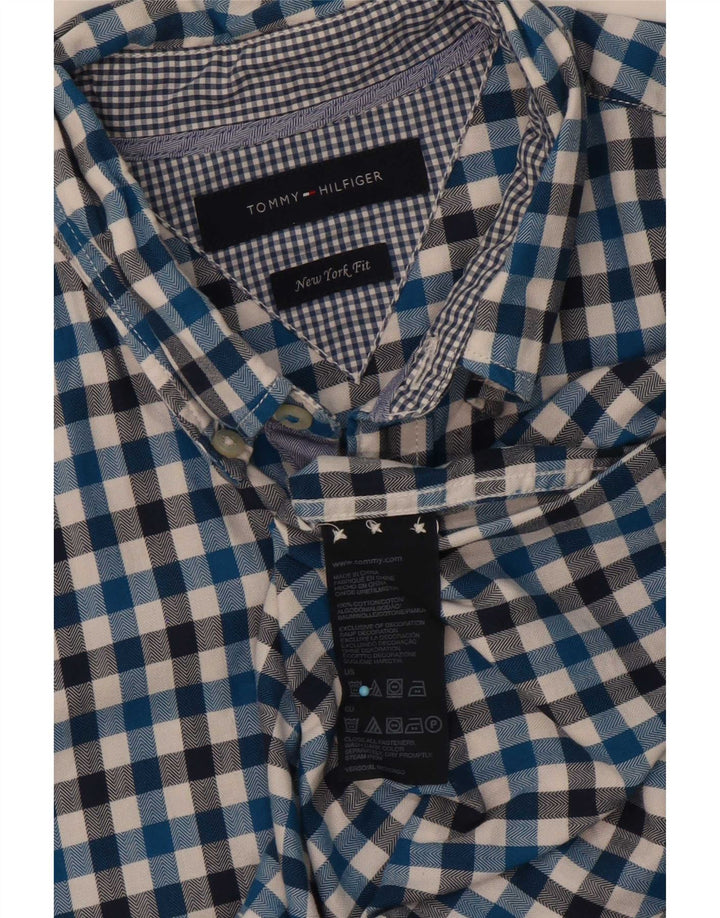 Tommy Hilfiger Chemise New York Fit Homme Bleu Moyen Vichy Coton